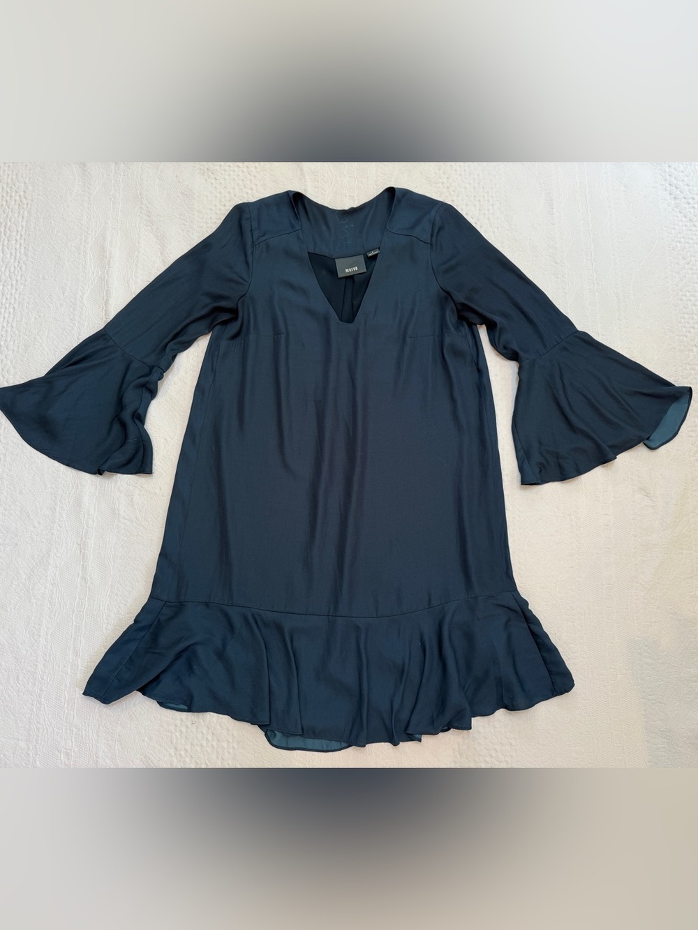 Anthropologie Maeve Galway Blue Fluttered Dress Women’s Small S